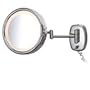 Kimball and Young 5X Lighted Wall Magnifying Mirror with Pivot Arm - Brushed Nickel - 903AC-5X903ABN-5X