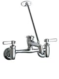 Tools & Hardware : Chicago Faucets 897-CP Service and Wash Sink Fittings - Adjustable 7 5/8"-8 3/8" Centers, Chrome