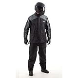 MOTOCENTRIC MOTOTREK 2PC RAIN SUIT (X-LARGE) (BLACK/GREY)