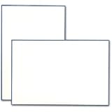 25 Pearl White #9 Regent Blue Bordered Printable Cards