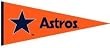 Houston Astros Cooperstown Wool Pennant - SET OF 6 - Sports Merchandise