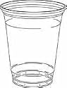 12 OZ Squat Clear Plastic Cup