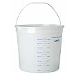 Leaktite Corp. 11CLR 10 Quart Clear Measure Polysteel Rim Pail