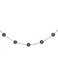 14K WG Peacock Cultured Pearl Necklace - PR65-18"