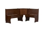 Kitchen Corner Table Unit Set Walnut