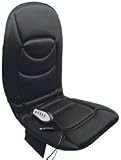 RoadPro 12 Volt Powered Heated & Massaging Back Seat Cushion Black 12-Volt 5 Motor Heated & Massaging Seat/Back Cushion (Soft Suede)