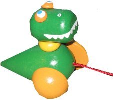 Childrens Toyshop  Toys : Detoa Crocodile Pull Along Wooden Toy