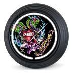 Ed Hardy Clock - Love Kills Slowly Snakes Neon Clock