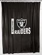 Official NFL Team Logo Bath Shower Curtain: Oakland Raiders