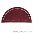 Woodfield Mulberry Contemporary Half-round Wool Rug 22" x 44"
