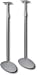 SANUS SYSTEMS HF1S/HFS Angled Home Theater Speaker Stands (Silver)