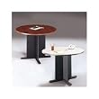 Taupe Finish Round Conference Table By Bush Furniture