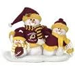 Washington Redskins 16.5"x12" Table Top Snow Family - NFL Football