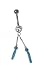 Sterling Silver Belly Ring with CZ