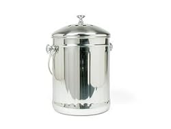 RSVP International Endurance Stainless Steel Compost Pail 1-gal.