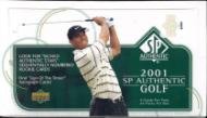 2001 Upper Deck SP Authentic Golf Hobby Box - Tiger Woods RC!