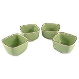 Celadon ceramic cups, 'Equanimity' (set of 4)