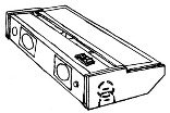 American Lighting LXC1H-WH 8-Inch Hardwire Xenon Under Cabinet Light, 20 Watt, High/Low Switch, 120 Volt, White