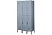 Lyon Locker Double Tier 12x15x36 6 Door Ready To Assemble Gray