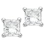 14kt. White Gold, 1/3 ct. tw. Diamond Solitaire Earrings