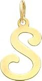 14K Gold Fancy Initial S Charm