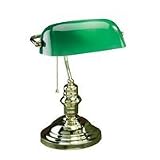 Banker's Lamp, Pb With Green Glass Shade, Type A 60W