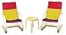 2 Sling Chairs and Table Set (Multi)
