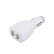 Fosmon 2 Port USB Car Auto Charger Vehicle Power Adapter for HTC HD7 T-Mobile , White