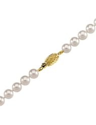 Ann Harrington Jewelry 14k Yellow Gold 6.0-6.5 mm White Akoya Cultured Pearl Strand Necklace
