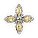 Jewelry : CHAMPAGNE COLOR MARQUISE CROSS RING