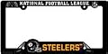 Pittsburgh Steelers Black Plastic License Plate Frame