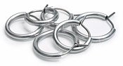 Blomdahl Silver Titanium Hoop Earrings (Available in 13mm, 15mm & 17mm)