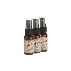 216Q821WHUL. SL500 AA300  Thieves Spray by Young Living Independent Distributor  3 pack, 1 fl. oz. each