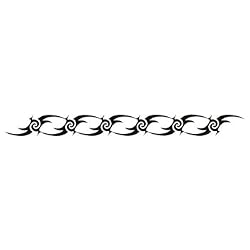 No. Ii Tribal Glow-N-Dark Temporary Tattoo 1x6