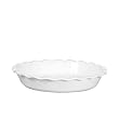 Emile Henry La Grand Pie Dish, 12 inch, Blanc (White)