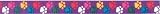 Pet Attire Cllr 3 / 4 In Adj 14 - 20 Multi - Color Paws - B0002DIGQ0