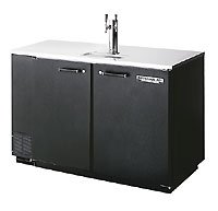 Beverage Air - DD50-1-B - Direct Draw Beer Keg Cooler Refrigerator - Black Steel - 2 Keg