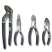 Pliers Set - Slip Joint, Diag Cutter, Needle Nose, Groove Joint - 4-Pc