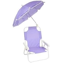 Redmon Baby Beach Chair and Matching Umbrella, Purple
