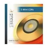 PressIT� 5 Mini CDRs 190Mb Recordable