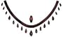 Jeweled Necklace Body Stencil