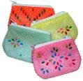 6 x Retro Bead Purses   great for party bags