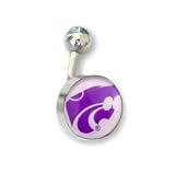 Kansas State Wildcats Belly Rings