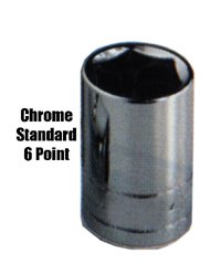 KD Tools (KD 526109) 3/8in. Drive Standard 6 Point Socket 9mm