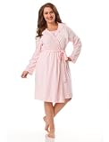 Motherhood Maternity: Plus Size Long Sleeve Scoop Neck Empire Waist Nursing Nightgown And Robe
