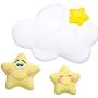 Wallables Interactive Two Stars and Cloud Wall Decor