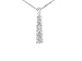 1/4 ctw Diamond Journey Stick Pendant in 14K White Gold