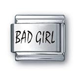 Body Candy Italian Charms Laser BAD GIRLS