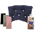Deluxe Inflatable Travel Back Cushion - Pillow (16' x 10') [Idela for Driving, Travelling, Car, Aeroplane, Boat, Home or Office, Picnic, Days Out - Trips]'