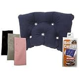Deluxe Inflatable Travel Back Cushion - Pillow (16' x 10') [Idela for Driving, Travelling, Car, Aeroplane, Boat, Home or Office, Picnic, Days Out - Trips]'